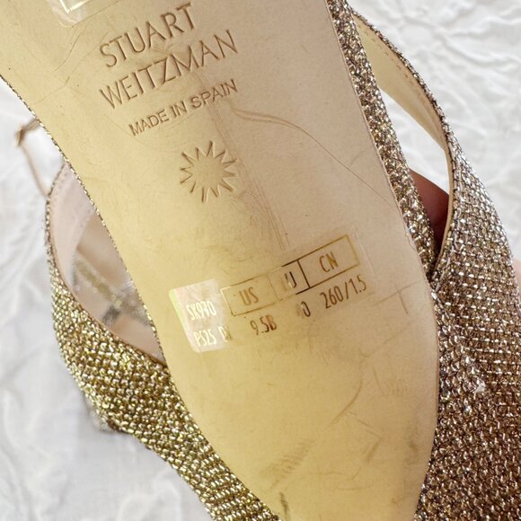 Stuart Weitzman Oasis 50 Slingback Sandal Size 9.5 New - Picture 7 of 7